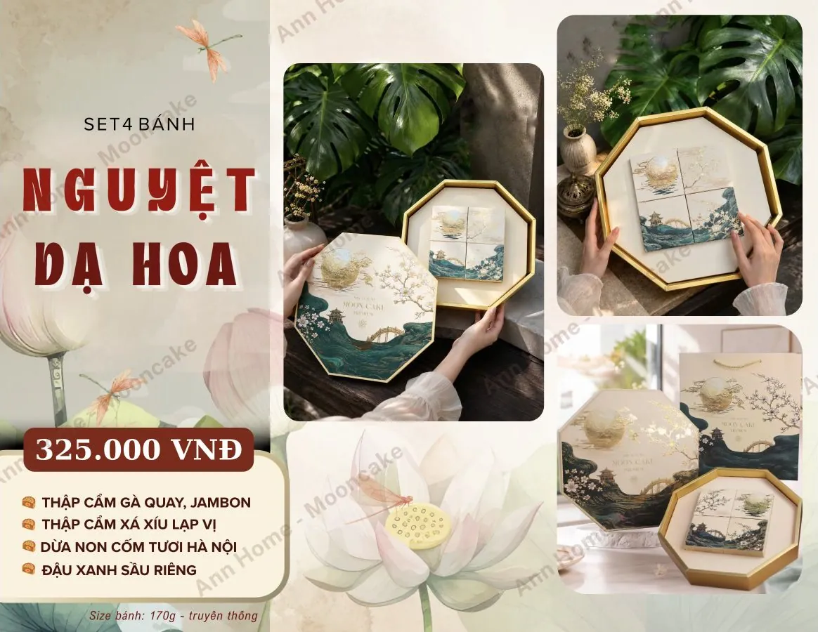 Set bánh Trung thu Nguyệt Dạ Hoa - 325.000đ